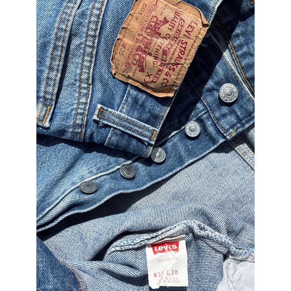 Levi's Other - Vintage 91 Levi’s 501 0117 XX button fly 35x38(32x34) Made in USA grunge denim